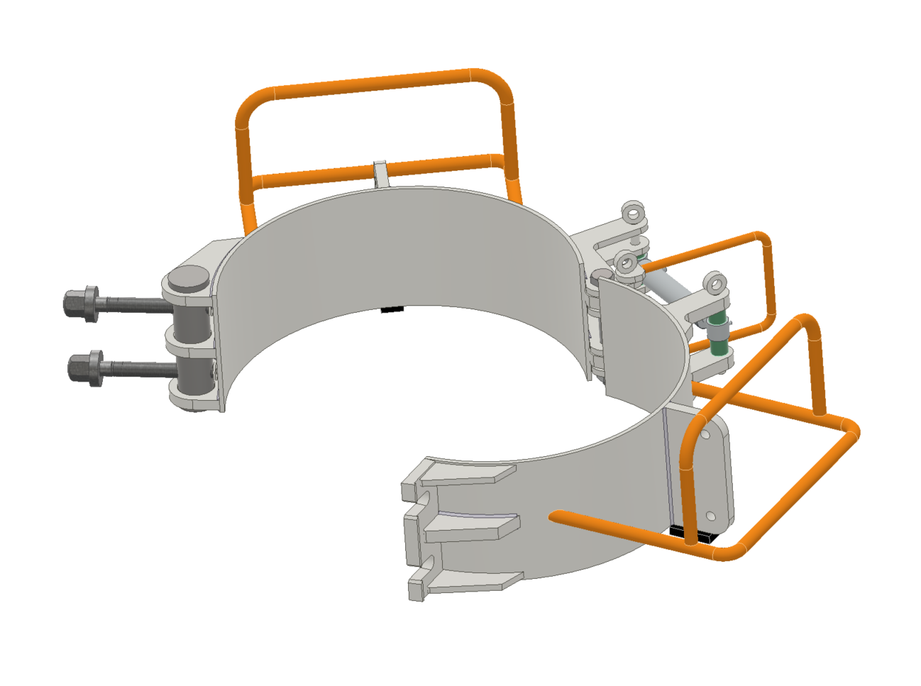 Securing Clamp for Caisson